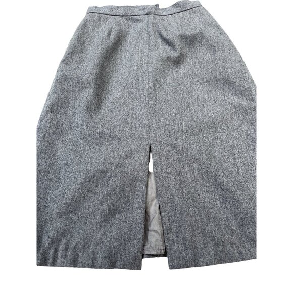 JH Collections Size 8/9 Grey wool/ polyester Skirt Knee Length 26c - Picture 7 of 13